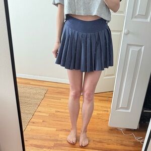 aerie blue pleated tennis skirt